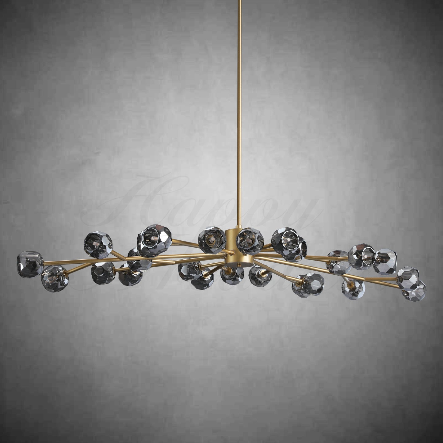xinyue Lighting  Bola De Clear Crystal Round Chandelier 72"