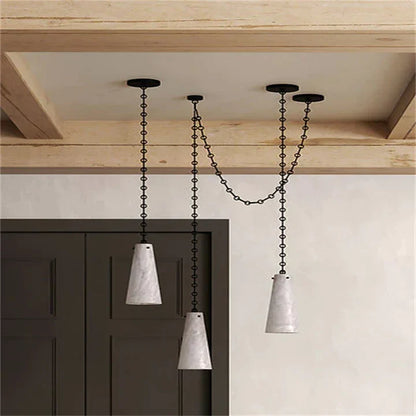 Casey Contemporary Chandelier Alabaster, 3-Light Vintage Alabaster Pendant Cluster