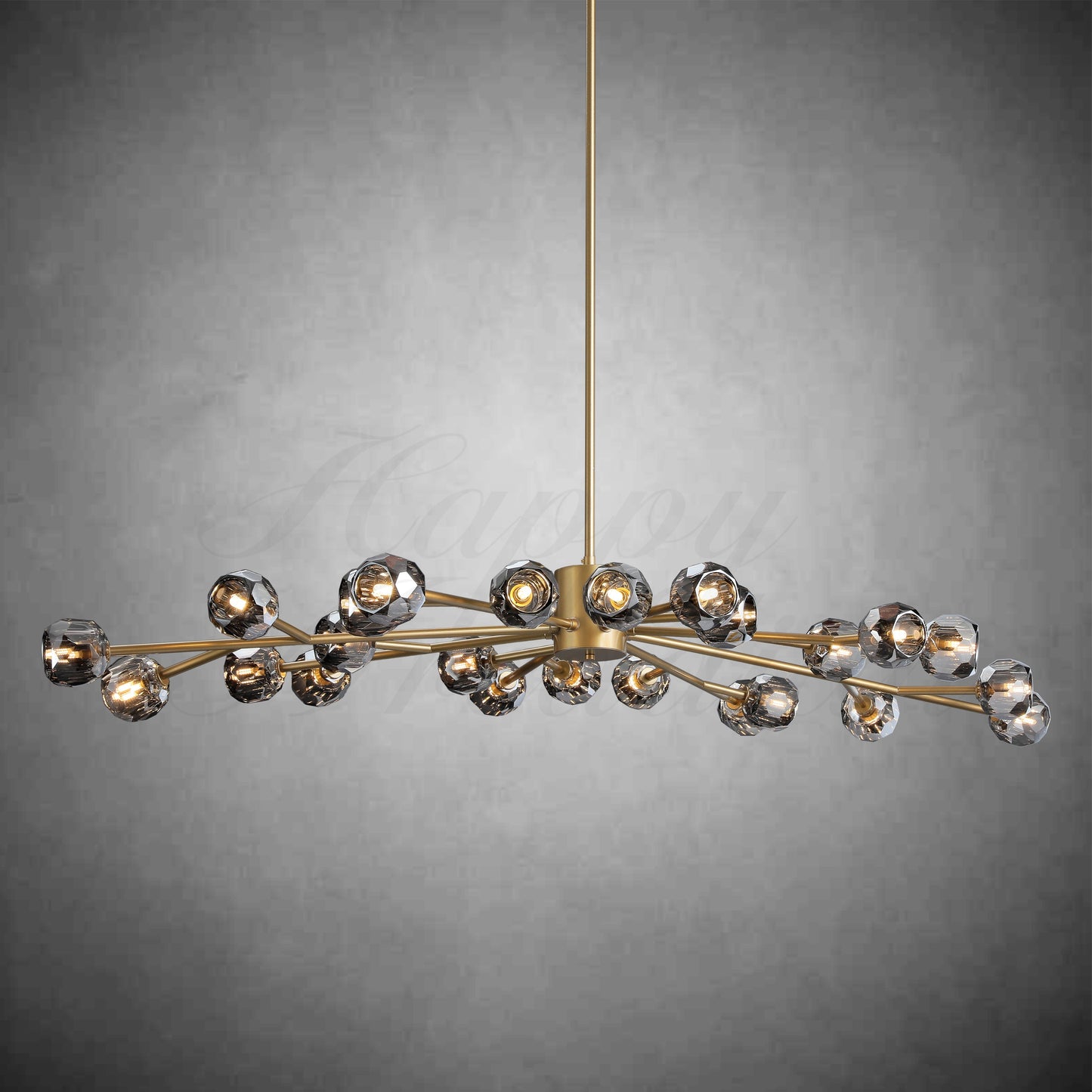 xinyue Lighting  Bola De Clear Crystal Round Chandelier 72"