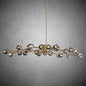 xinyue Lighting  De Smoke Crystal Round Chandelier 60"