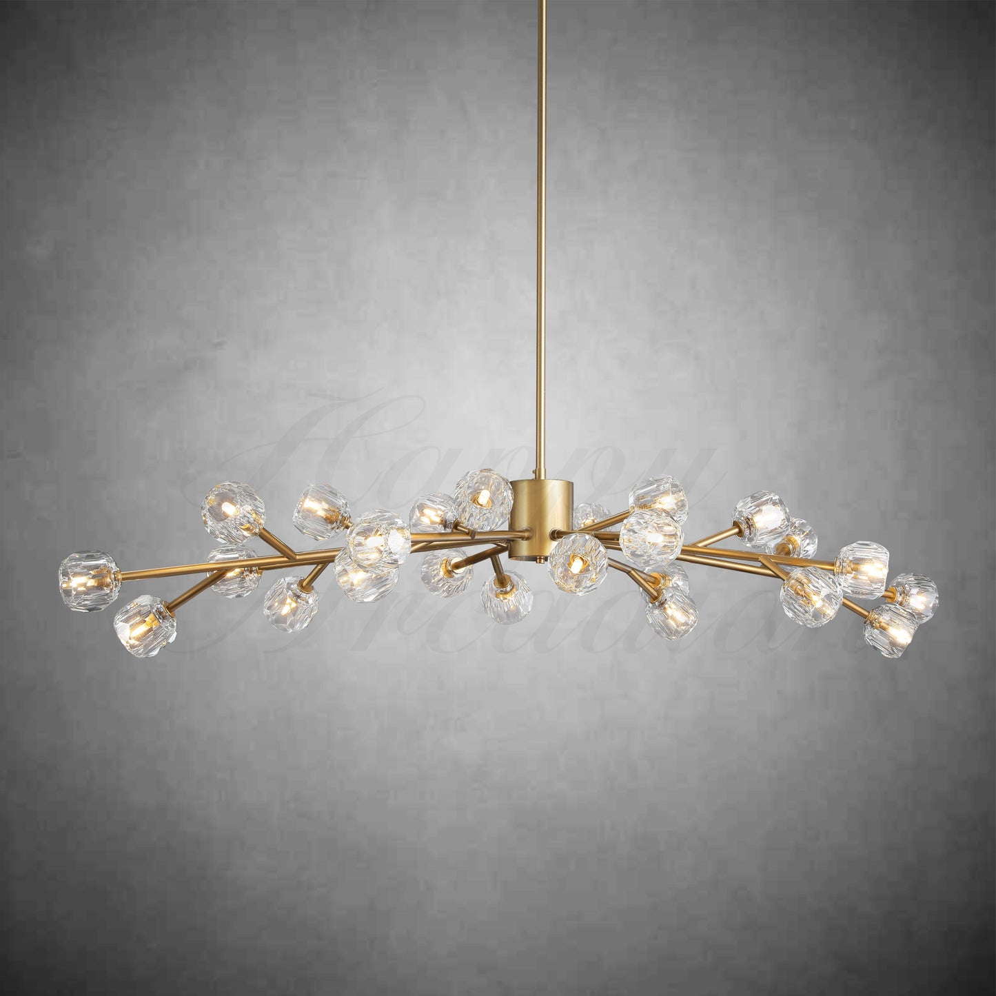 xinyue Lighting  Bola De Clear Crystal Round Chandelier 72"