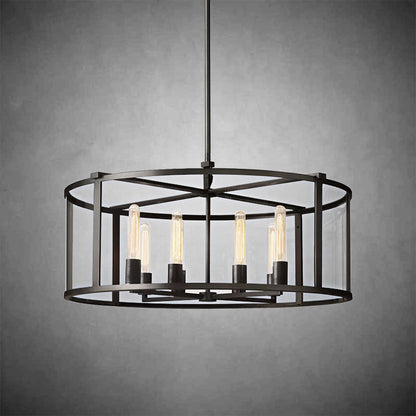 Verao Glass Round Chandelier 33"