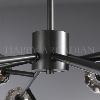 XINYUE Bola De Smoke Ball Round Chandelier 36"