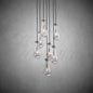xinyue Lighting  Raindrop Glass Round Chandelier 18"