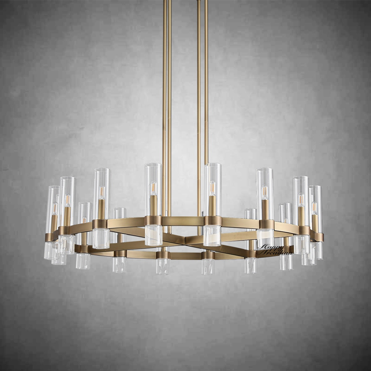 xinyue Lighting Rebecca Round Chandelier 48″, 16-Lights