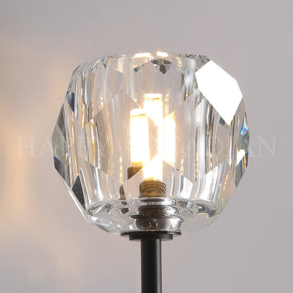 xinyue Lighting Bola De Long Style Clear Crystal Wall Sconces