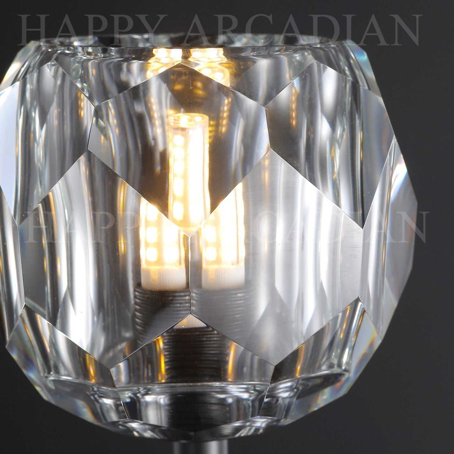 xinyue Lighting Bola De Short Style Clear Crystal Wall Sconces