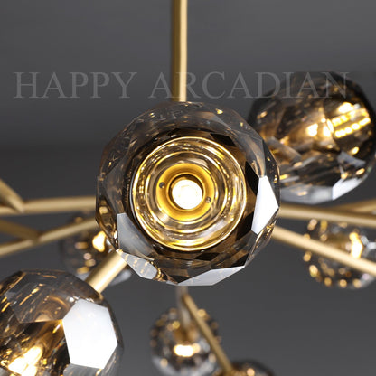 XINYUE Bola De Smoke Ball Round Chandelier 36"