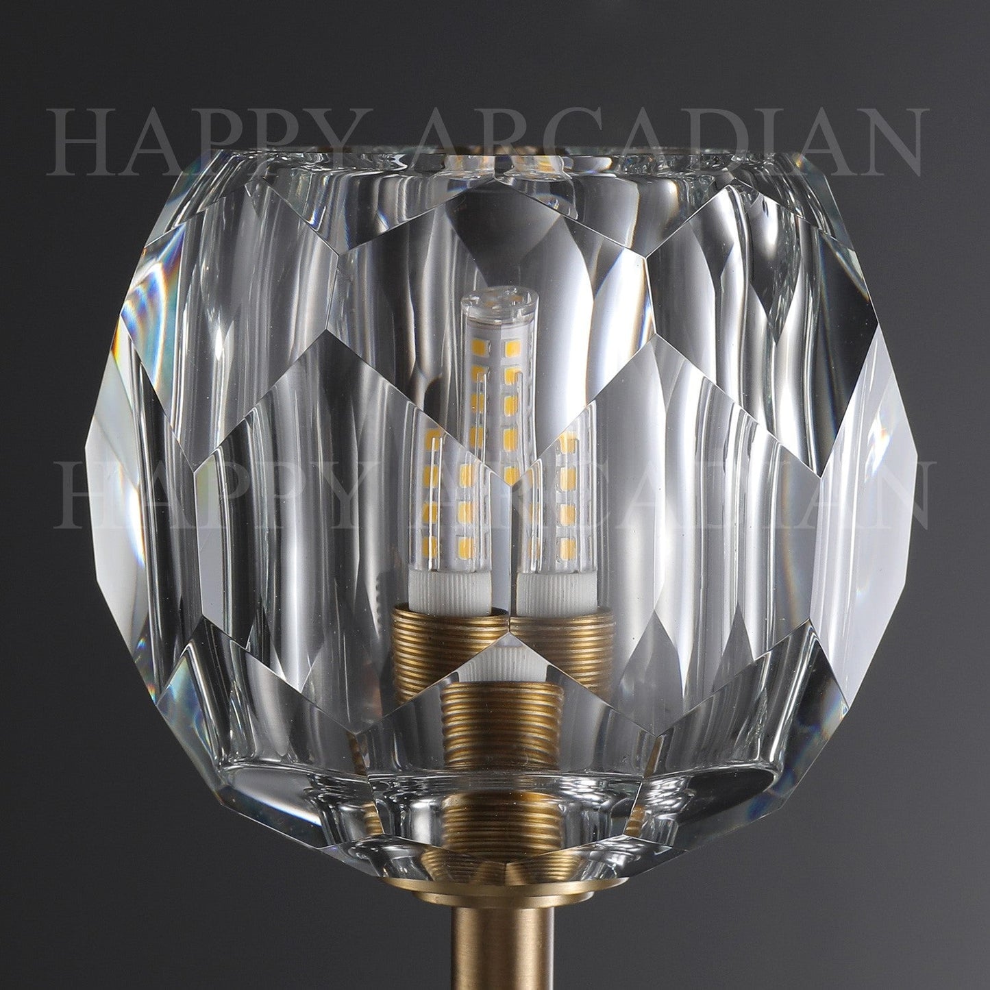 xinyue Lighting Bola De Short Style Clear Crystal Wall Sconces