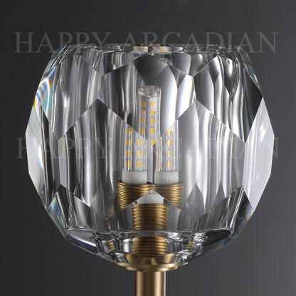 xinyue Lighting Bola De Short Style Clear Crystal Wall Sconces
