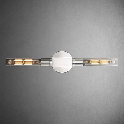 HA Candlestick Glass Wall Sconce for Bedroom