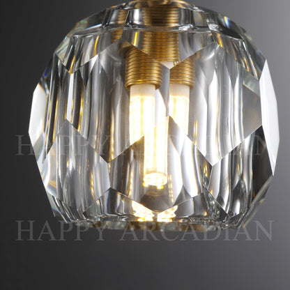 xinyue Bola De Crystal Round Cluster Chandelier 14" 19''