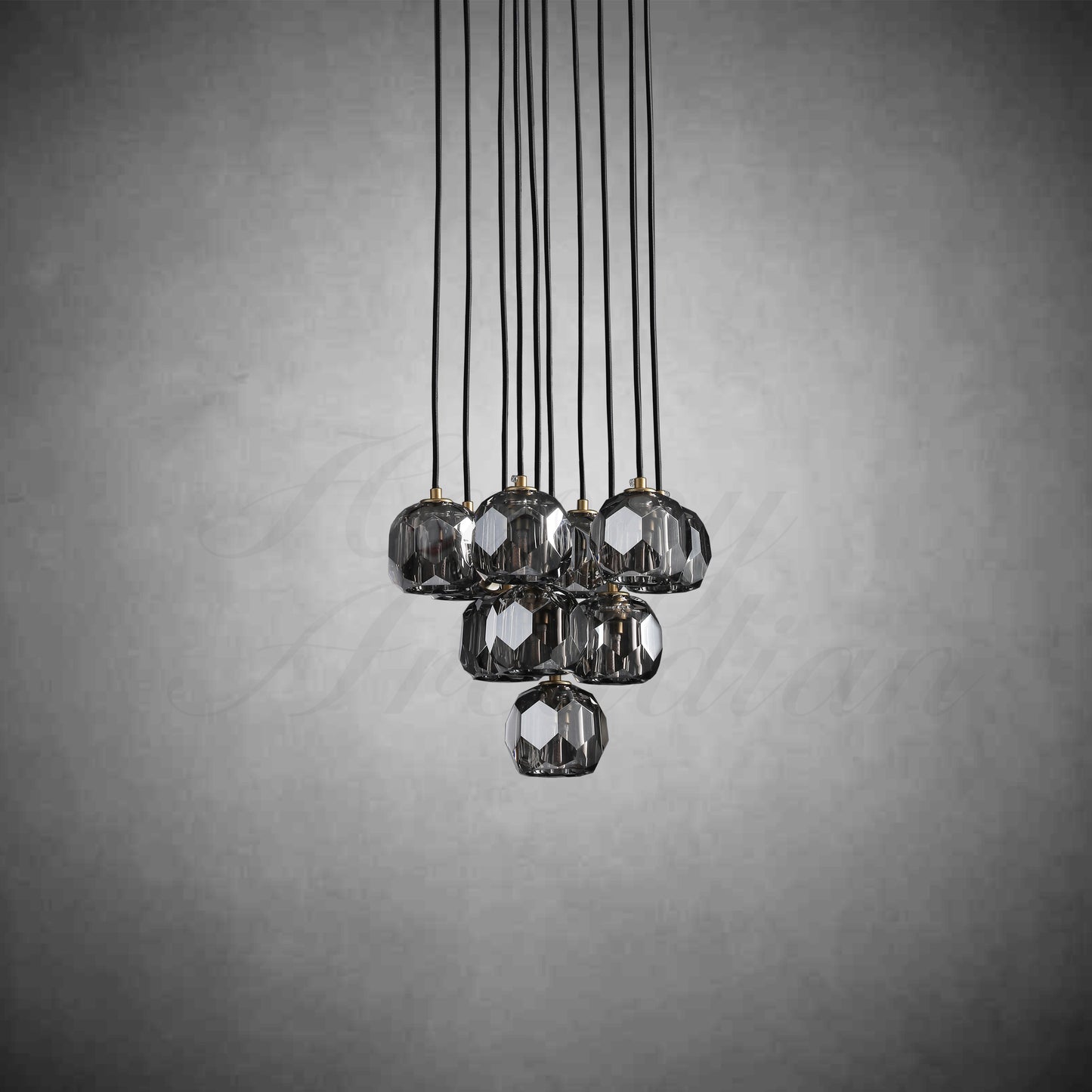xinyue Bola De Crystal Round Cluster Chandelier 14" 19''