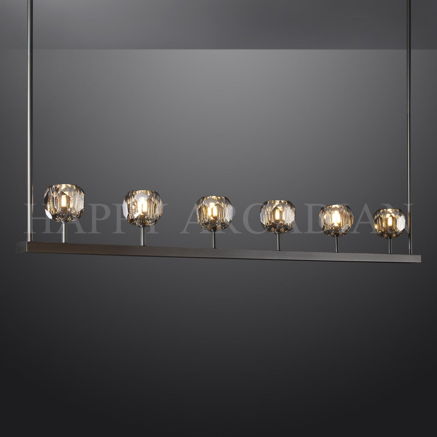 xinyue Lighting Bola De Modern Cristal Crystal Linear Chandelier 60"