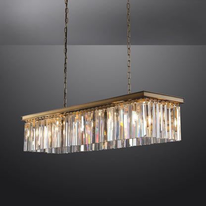 Miria K9 Crystal Rectangular Chandelier 59"