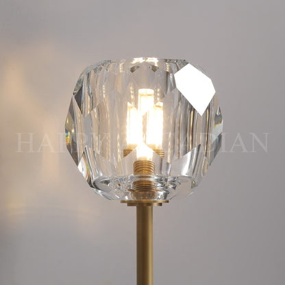 xinyue Lighting Bola De Long Style Clear Crystal Wall Sconces