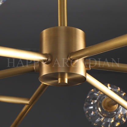 xinyue Lighting  bola De Crystal Ball Round Chandelier 36"