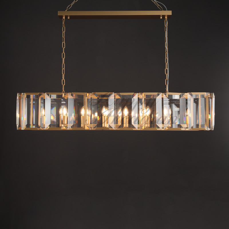 xinyue Lighting Crystal Rectangular Chandelier