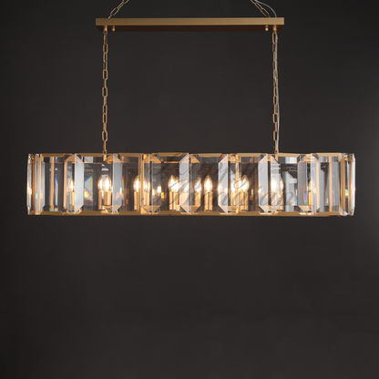 xinyue Lighting Crystal Rectangular Chandelier