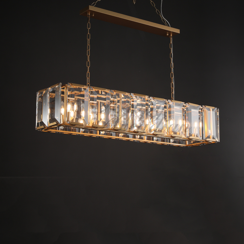 xinyue Lighting Crystal Rectangular Chandelier