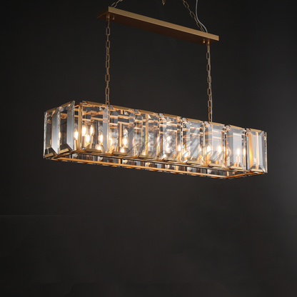 xinyue Lighting Crystal Rectangular Chandelier