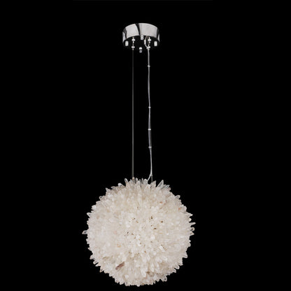 Kandace Rock Crystal Ball Modern Pendant Light