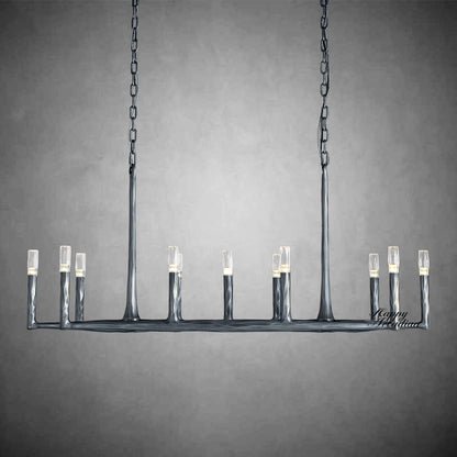 Briony Forged Linear Chandelier 54"72''96''