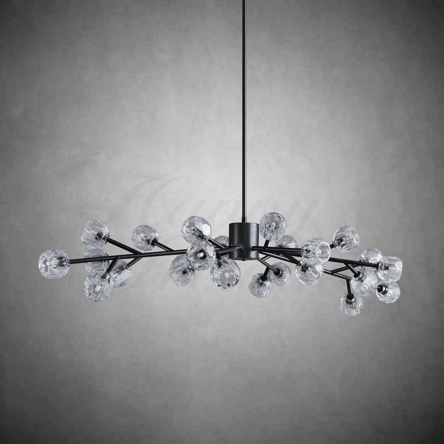 xinyue Lighting Bola De Clear Crystal Round Chandelier 60"