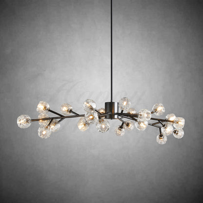 xinyue Lighting Bola De Clear Crystal Round Chandelier 60"