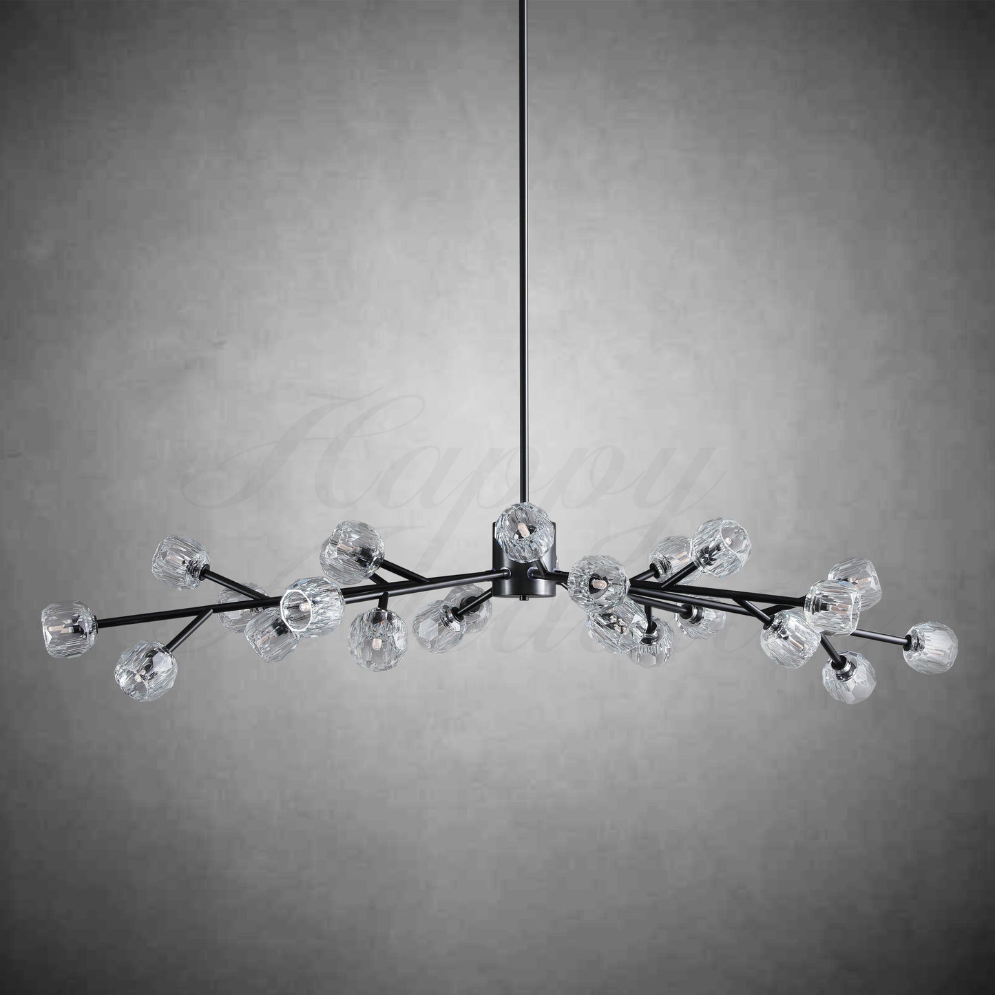 xinyue Lighting  Bola De Clear Crystal Round Chandelier 72"