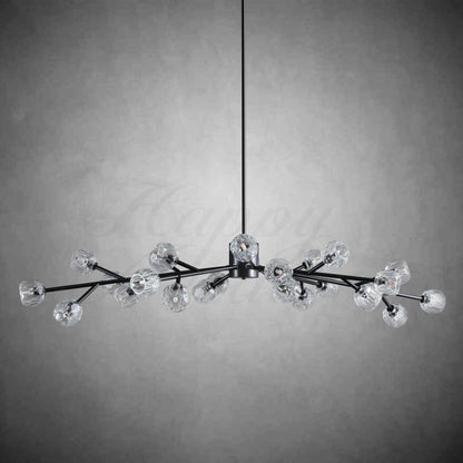 xinyue Lighting  Bola De Clear Crystal Round Chandelier 72"
