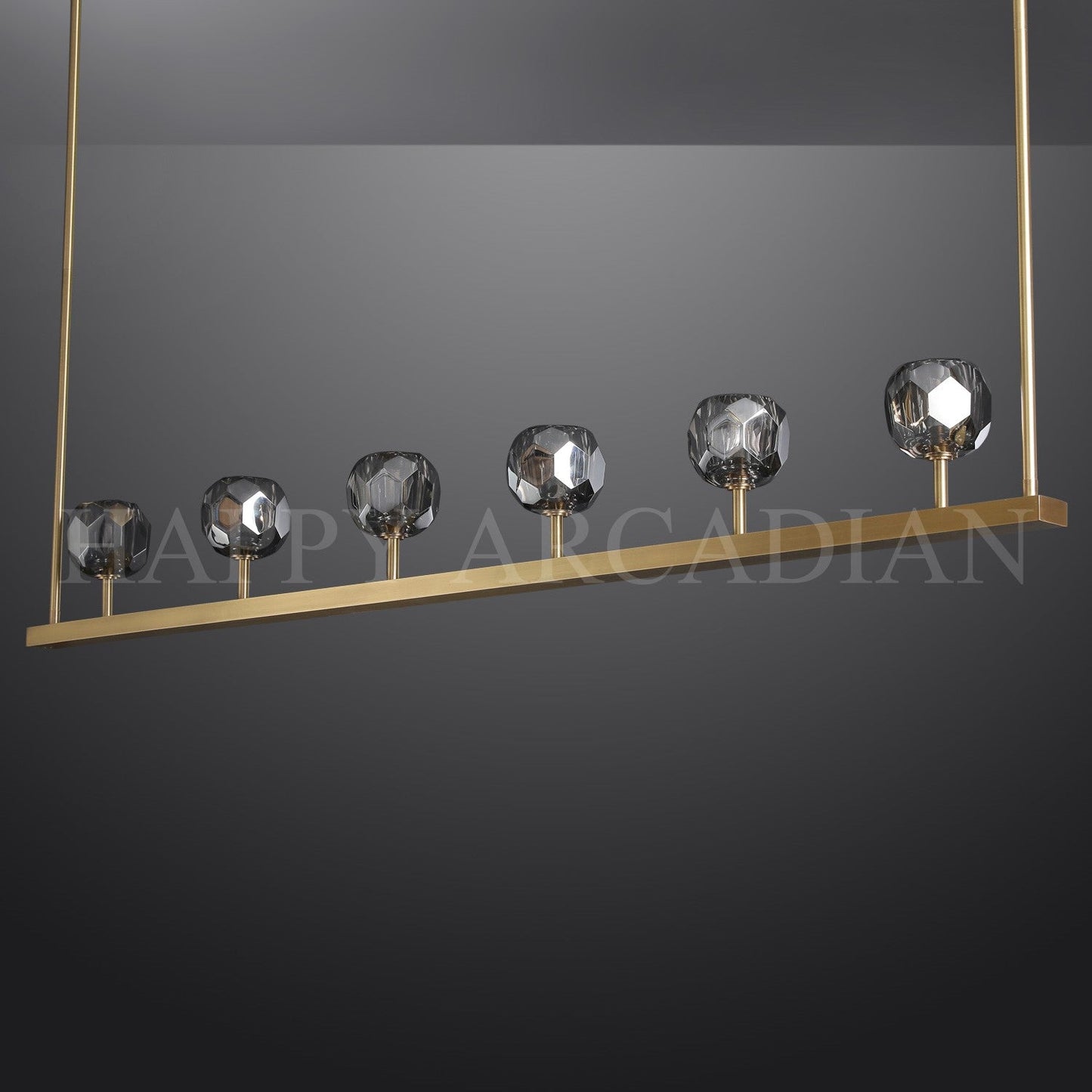 xinyue Lighting Bola De Modern Cristal Crystal Linear Chandelier 60"