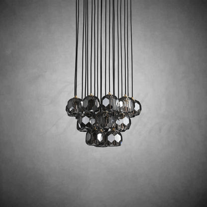 xinyue Bola De Crystal Round Cluster Chandelier 30" 40''
