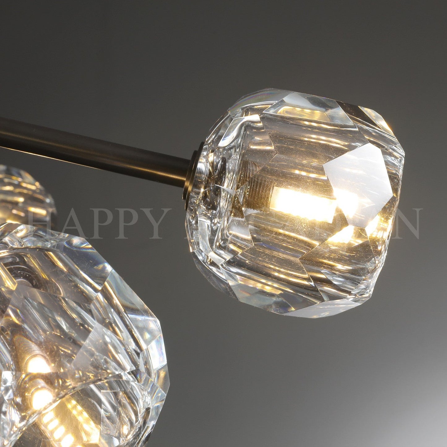 XINYUE Bola De Clear Crystal Round Chandelier 48"