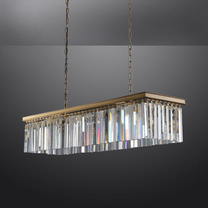 Miria K9 Crystal Rectangular Chandelier 59"