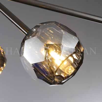 XINYUE Bola De Smoke Ball Round Chandelier 36"