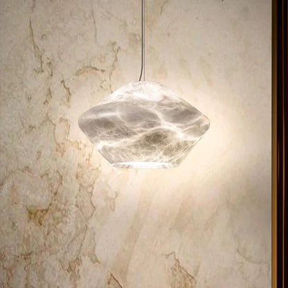Alabaster Bedside Pendant Light, Living Room Pendant Light