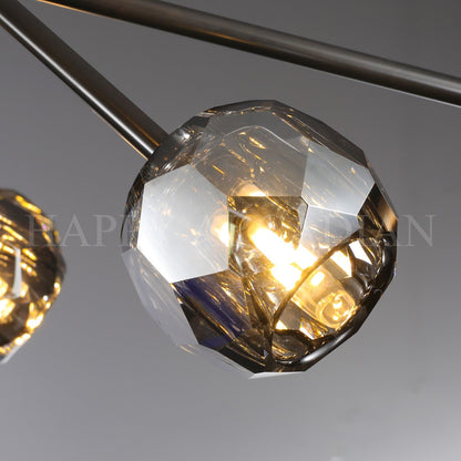 xinyue Lighting  De Smoke Crystal Round Chandelier 60"