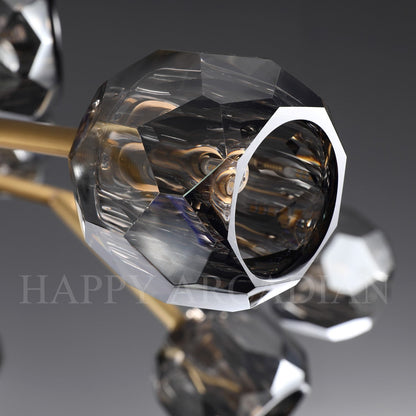 xinyue Lighting  De Smoke Crystal Round Chandelier 60"