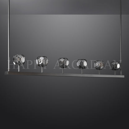xinyue Lighting Bola De Modern Cristal Crystal Linear Chandelier 60"