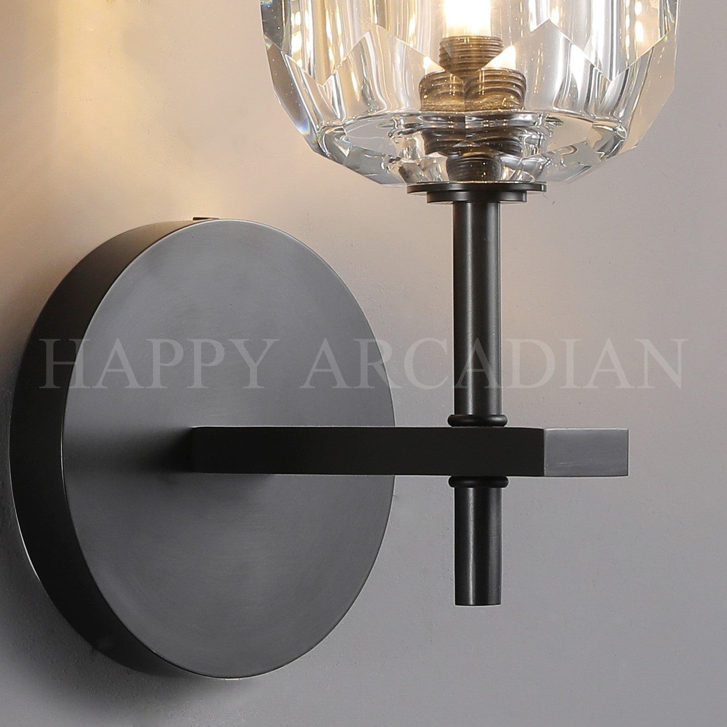 xinyue Lighting Bola De Short Style Clear Crystal Wall Sconces