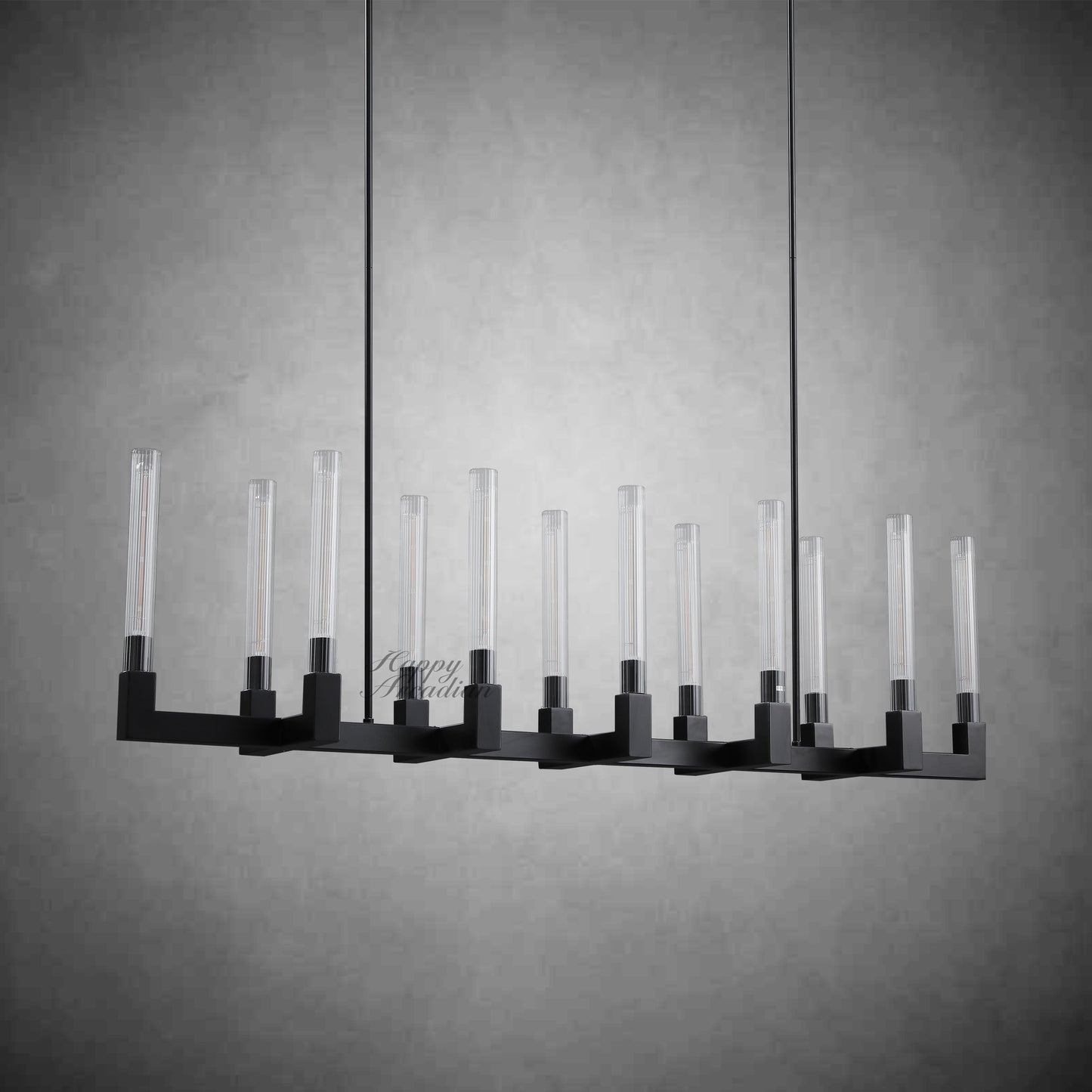 XINYUE Candlestick Linear Chandelier Lighting 55'' 67"
