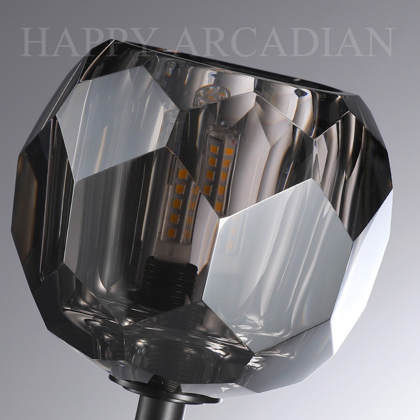 xinyue Lighting Bola De Short Style Smoke Crystal Wall Sconces