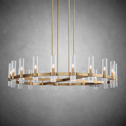 xinyue Lighting Rebecca Round Chandelier 60″, 20-Lights