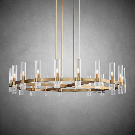 xinyue Lighting Rebecca Round Chandelier 60″, 20-Lights