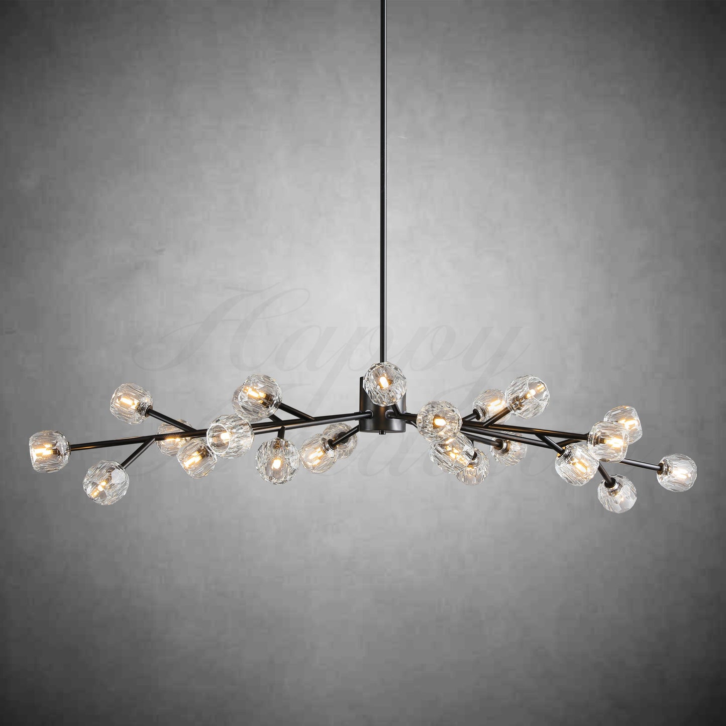 xinyue Lighting  Bola De Clear Crystal Round Chandelier 72"