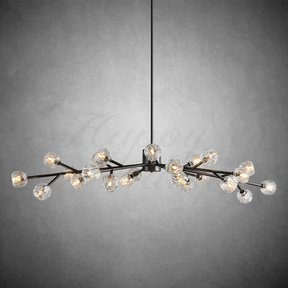 xinyue Lighting  Bola De Clear Crystal Round Chandelier 72"