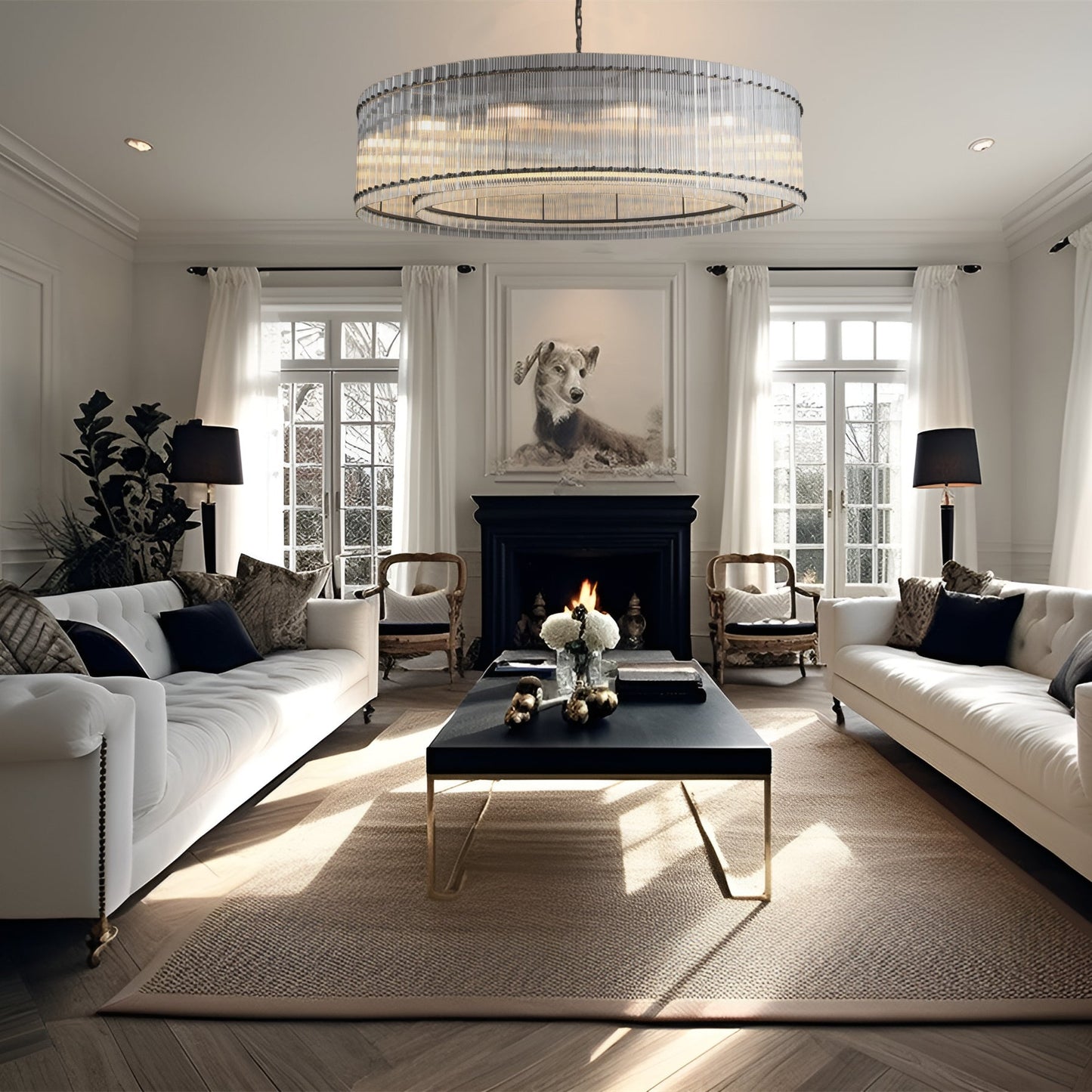 xinyue Lighting Damian Round Chandelier 48″