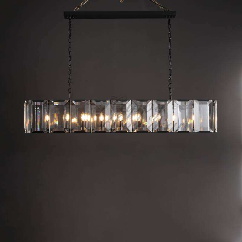xinyue Lighting Crystal Rectangular Chandelier