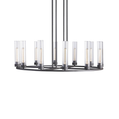 Andreas Round Glass Chandelier 30"W 40"W